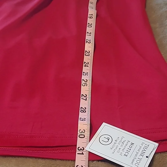 NWT Nuggles 31" Red Midi Skirt. Size L - Picture 3 of 5